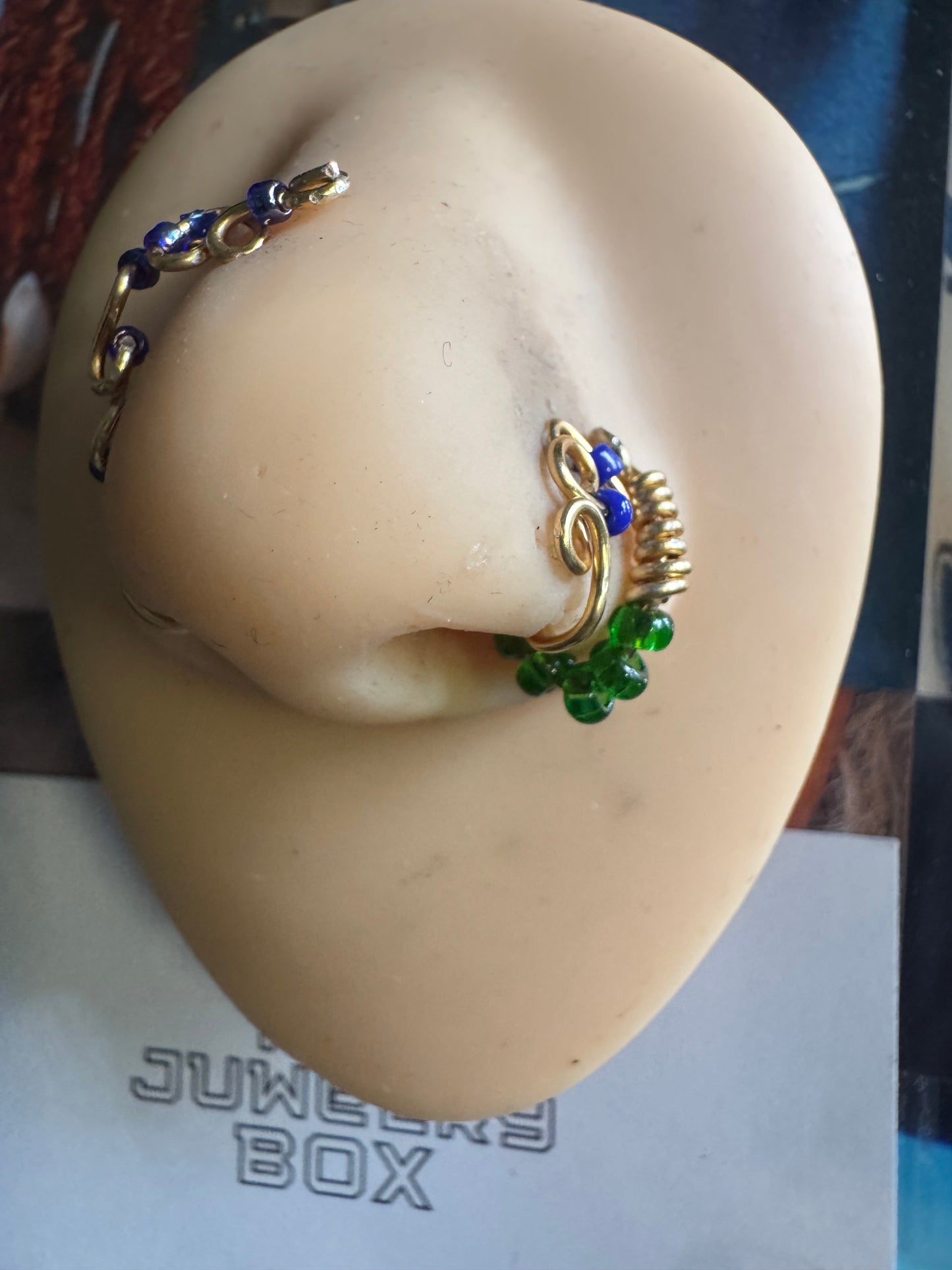 Blue Orbit Nose Cuff
