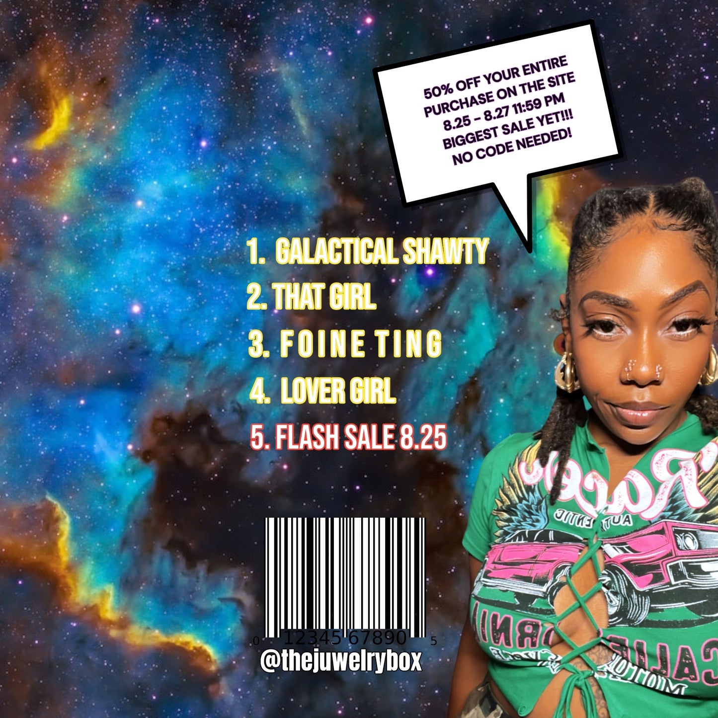 “Galactical Shawty” Faux Nose Hoop