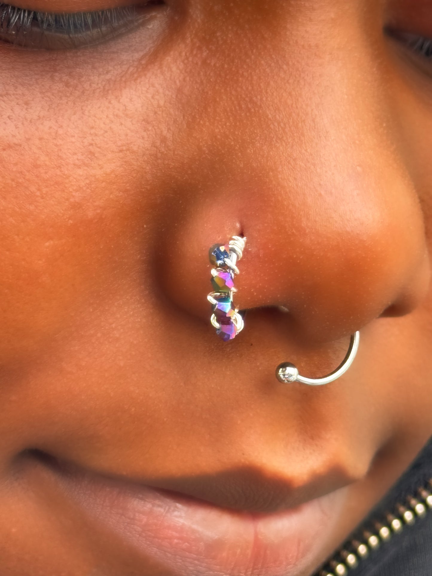 SPARKLE NOSE HOOP