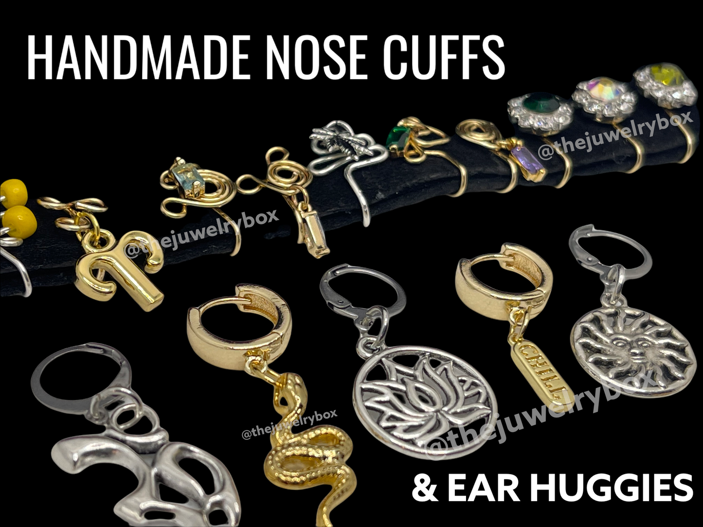 EMERALD ABSTRACT NOSE CUFF
