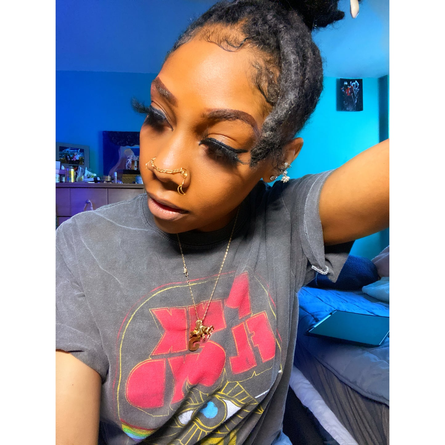 THE CRYSTAL LINK UP NOSE /EAR CHAIN