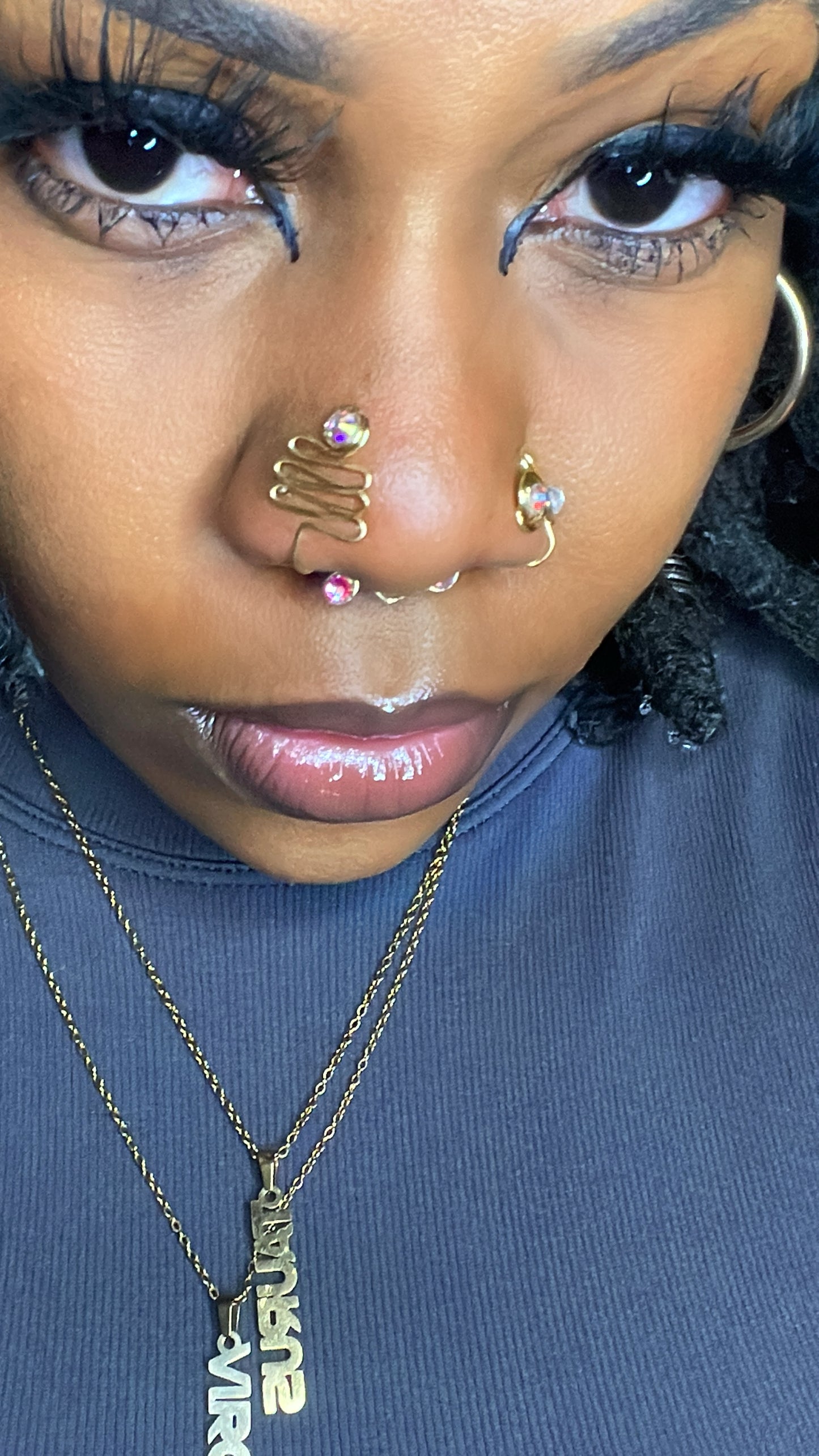 Crystal Faux Nose Septum