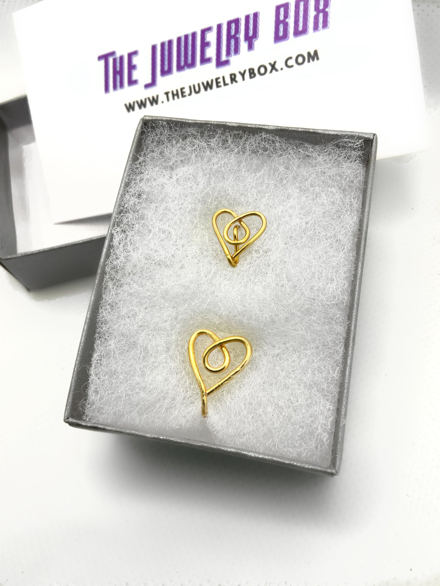 Heart Cuff/Stud Set