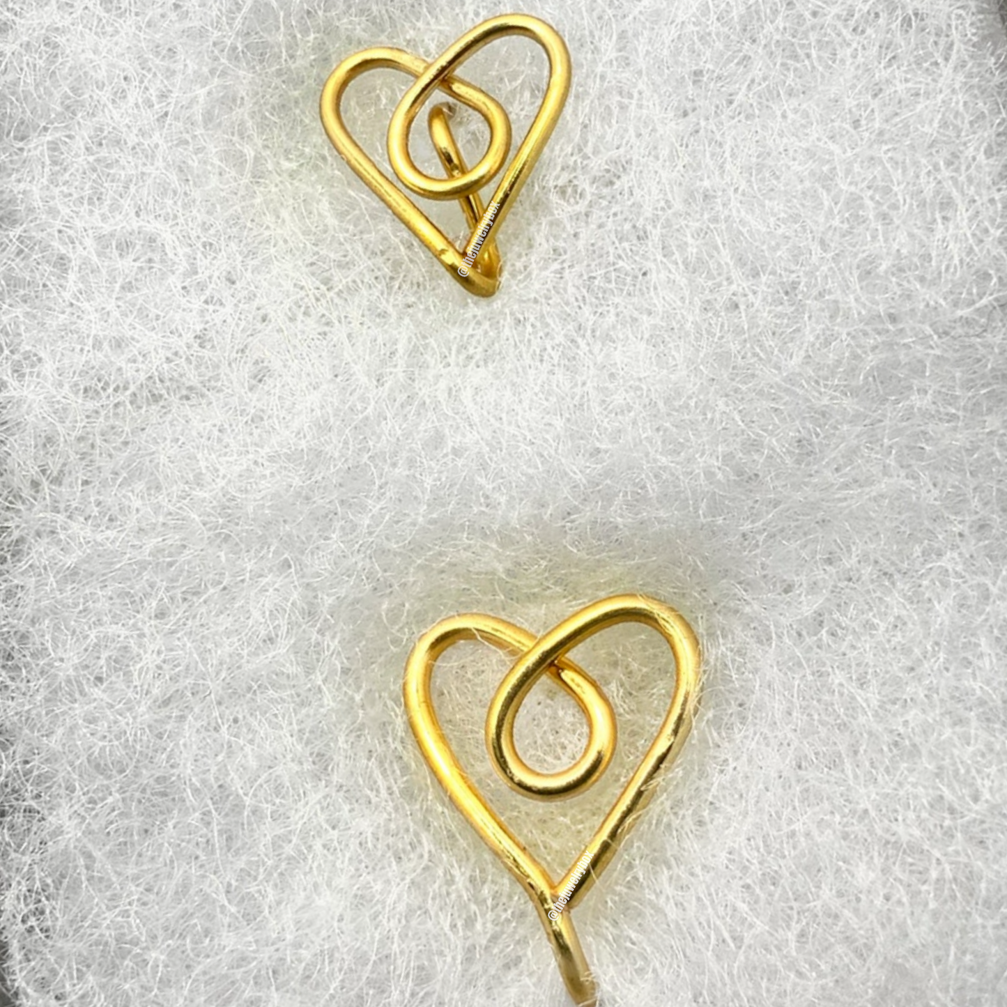 Heart Cuff/Stud Set