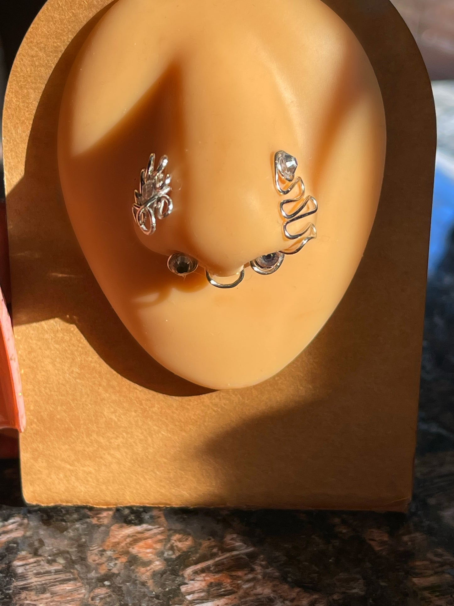 Crystal Flower Bomb Cuff/Stud