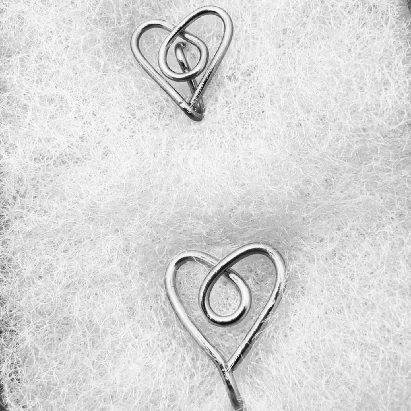 Heart Cuff/Stud Set