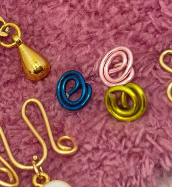 Rose Spiral NOSE Stud