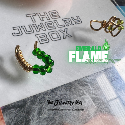 Emerald Flame Nose Cuff