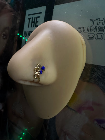 Blue Orbit Nose Cuff