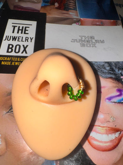 Emerald Flame Nose Cuff