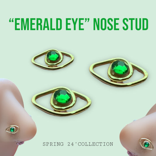 “Emerald Eye” Nose Stud