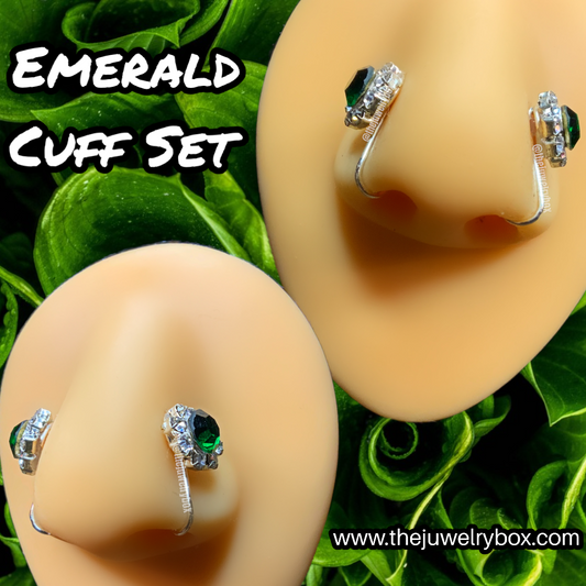 The Emerald Cuff Set