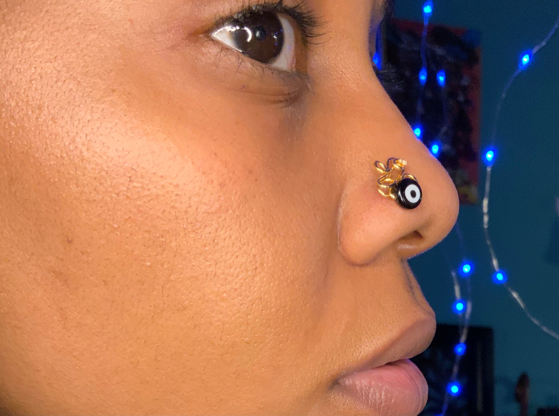 Evil eye 2024 nose ring