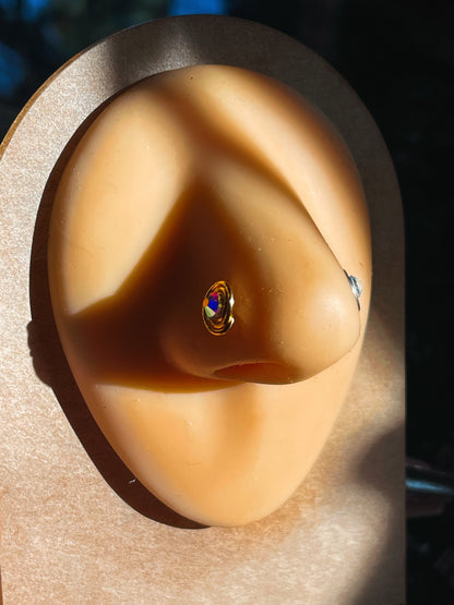 Crystal Spiral Stud