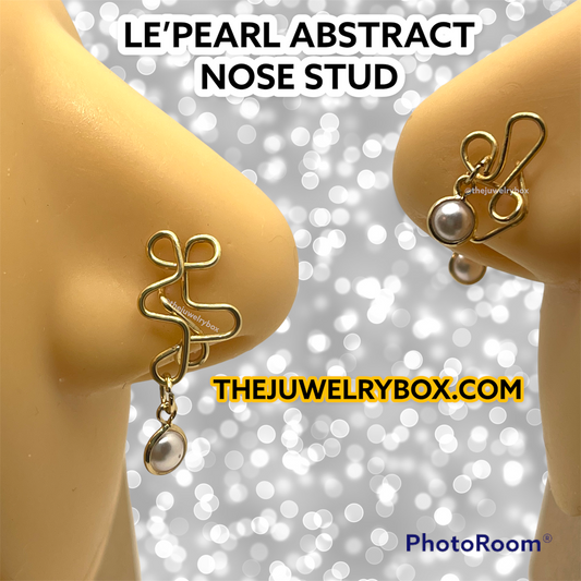 LE’PEARL ABSTRACT NOSE STUD